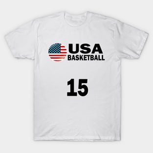 USA Basketball Number 15 T-shirt Design T-Shirt